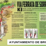 Cartel informativo vía ferrata del Sorrosal