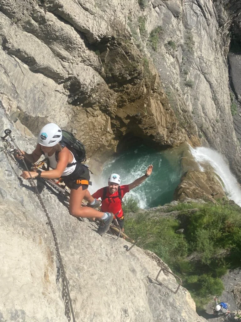Vía Ferrata del Sorrosal en Broto Huesca