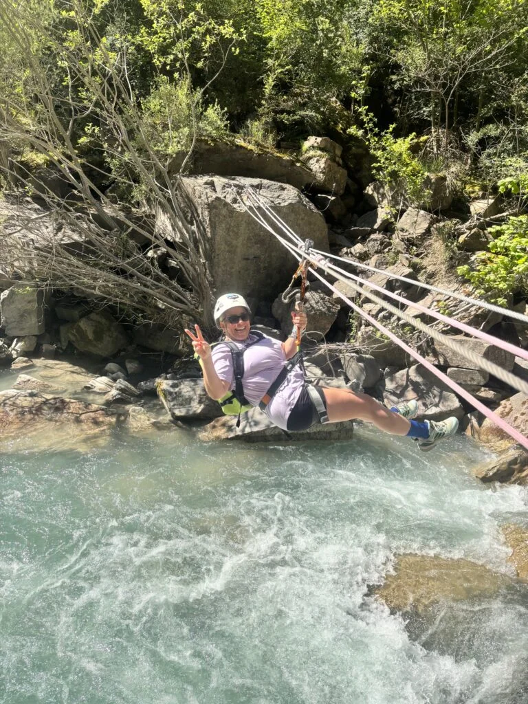 Vía ferrata del Sorrosal — tramo vertical